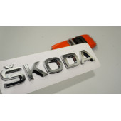 Skoda Bagaj Krom ABS 3M 3D Yazı Logo Amblem - 1