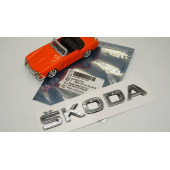 Skoda Bagaj Krom ABS 3M 3D Yazı Logo Amblem - 6