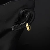 14 Ayar Altın Kıkırdak Küpe - 3