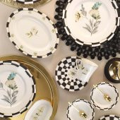 Kütahya Porselen Bone Olympos 28 Parça 12055 Dekor Kahvaltı Takımı - 1