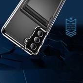 Galaxy S22 Plus Kılıf Zore Ensa Kartlık Bölmeli Şeffaf Kılıf thumbnail 11