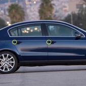 VW Passat CC 2013-2017 Sağ Ön Arka Uyumlu Dış Kapı Kolu Kapağı 3C0837880A - 1