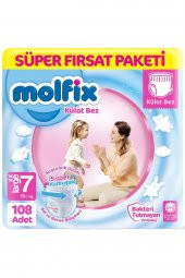 Molfix Külot Bebek Bezi 7 Beden Süper Fırsat Paketi 36x3 108 Adet - 1