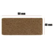 Nobel Masa Sandalye Parke Zemin Koruyucu Keçe Yapışkanlı Dikdörtgen 40x90 mm (5Li PAKET) thumbnail 2