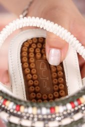 Vojo Jessy Comfort Taş Detaylı Lastikli Kadın Sandalet - 11