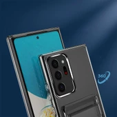 Galaxy Note 20 Ultra Kılıf Zore Ensa Kartlık Bölmeli Şeffaf Kılıf thumbnail 8