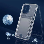 Apple iPhone 12 Pro Max Kılıf Ensa Kartlık Bölmeli Şeffaf Kılıf thumbnail 10