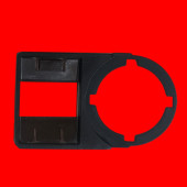 Buton Etiket Taşıyıcı Çap 22 mm 60 Adet 18 x 26 mm BE-912 Siyah thumbnail 3