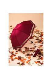 Marlux Bordo Dantelli Kadın Şemsiye - 2