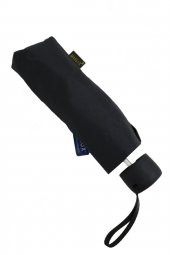 Mini Cep Boy Siyah Unisex Şemsiye Fiber 7 Tel 17 cm - 2