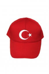 Bayrak Şapka Ay Yıldızlı Şapka Arkası Cırtlı Nakışlı Ürün - 2