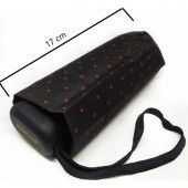 Marlux Mini Cep  Bayan Şemsiye, Kırmızı Puanteli  17 cm, Ultra Mini Şemsiye - 1
