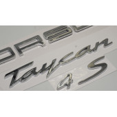 Porsche Taycan 4S Bagaj 3M 3D ABS Yazı Logo Amblem Seti Orjinal Ürün - 4
