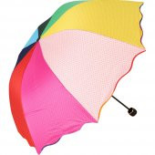 Marlux Bayan Şemsiye Katlamalı Rüzgar Korumalı Gökkuşağı Desenli - 2