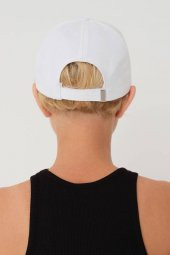 Unisex Beyaz Düz Şapka - 2