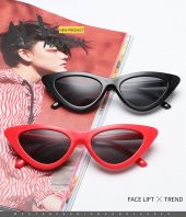 Cat Eye Kadın Kırmızı Güneş Gözlüğü Kedi Gözü - 3