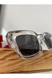 Cat Eye Kristal Şeffaf Kadın Güneş Gözlüğü thumbnail 6
