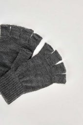 Antrasit Unisex Triko Kesik Eldiven - 1