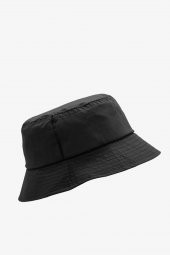 Düz Siyah Kova Şapka Balıkçı Şapka Bucket Hat - 2