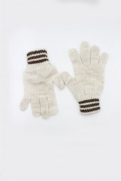 Gri Kız Çocuk Eldiven 3-8 Yaş - 2
