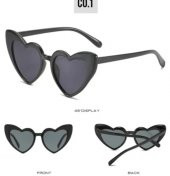 Kalp Çerçeve Güneş Gözlüğü Cat Eye Kalp Gözlük - 6