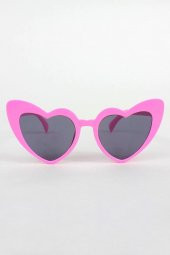 Kalp Çerçeve Güneş Gözlüğü Cat Eye Kalp Gözlük - 7