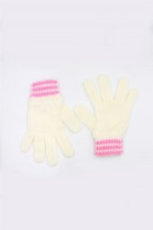 Gri Kız Çocuk Eldiven 3-8 Yaş - 5