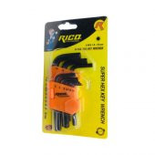 Rico RC2899 Düz Kısa Alyan Anahtarı Seti Takımı 9Pcs 1.5Mm-10Mm - 3