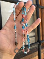 Ay Yıldız Püsküllü Renk Cümbüşü Toz Kehribar Tesbih - 1