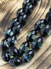 Sürmeli Su Yeşili Toz Kehribar Tesbih - 2