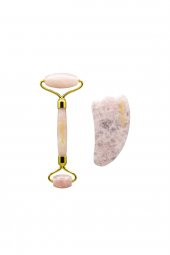 Kuvars Roller Ve Yaprak Gua Sha - 1