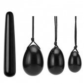 Obsidiyen  Yoni Egg 4 lü set - 1