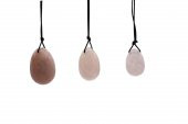 Kuvars Roller Ve yaprak Şeklinde Gua Sha taşı + Kuvars Yoni Egg Set - 2