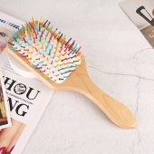 Gökkuşağı Rainbow Geniş Aralıklı Ahşap Tarak - 1
