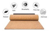 MANTAR YOGA MATI TPE ÜZERİ MANTAR KAPLAMA 61X181 CM 5MM - 1