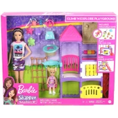 Orjinal Barbie Skipper Tırman ve Keşfet Kaydıraklı, Salıncaklı ve Kum Havuzlu Oyun Alanı Barbie Bebek Bakıcısı thumbnail 6