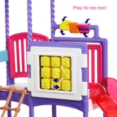 Orjinal Barbie Skipper Tırman ve Keşfet Kaydıraklı, Salıncaklı ve Kum Havuzlu Oyun Alanı Barbie Bebek Bakıcısı thumbnail 4