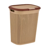 PlastArt Bambu 45 lt. Kirli Çamaşır Sepeti - 4