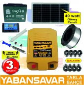 Elektrikli çit, Solar 42 Watt, YabanSavar Power 3700, Tarla, Bahçe - 1