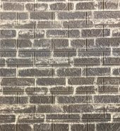 Renkli Duvarlar 3D Koyu Gri Tonlu Kendinden Yapışkanlı Duvar Kağıdı Paneli NW24 thumbnail 1