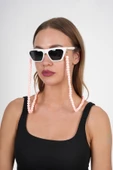Pembe Kalpli Gözlük Zinciri - Kolye - Bileklik - 5
