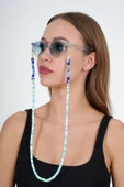 Fimo Renkli Nazar Boncuklu Gözlük Zinciri - Kolye - Bileklik - 3
