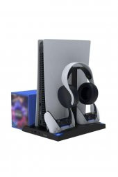 Ps5 Fanlı Stand Playstation 5 Uyumlu Soğutuculu 6in1 - 1