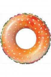 Hamburger Şekilli Şişme Yüzme Simit 60 Cm - 8687 - 1