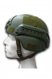 Haki Koruyucu Başlık Miğfer - Askeri Airsoft Paintball Kask - 5