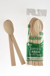 AHŞAP KAŞIK BAMBU 10 ADET - 1