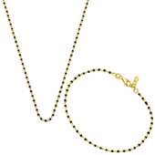 Siyah Mineli Trend Altın Set Takımı thumbnail 1