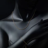 Siyah Mineli Trend Altın Set Takımı thumbnail 2