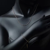 Lacivert Mineli Kolye Bileklik Altın Set thumbnail 2