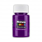 Mor Kumaş Boyası Tişört Çanta Tekstil Boyası 30 ml 1 Adet Nova Color Kumaş Boyası Mor 1 Adet - 1